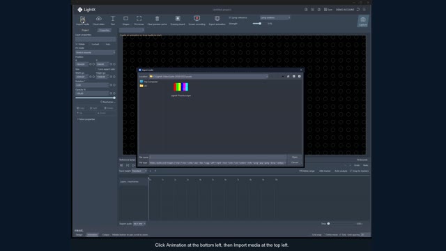 Import video into the timeline